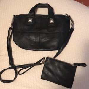 Free people black cross bag